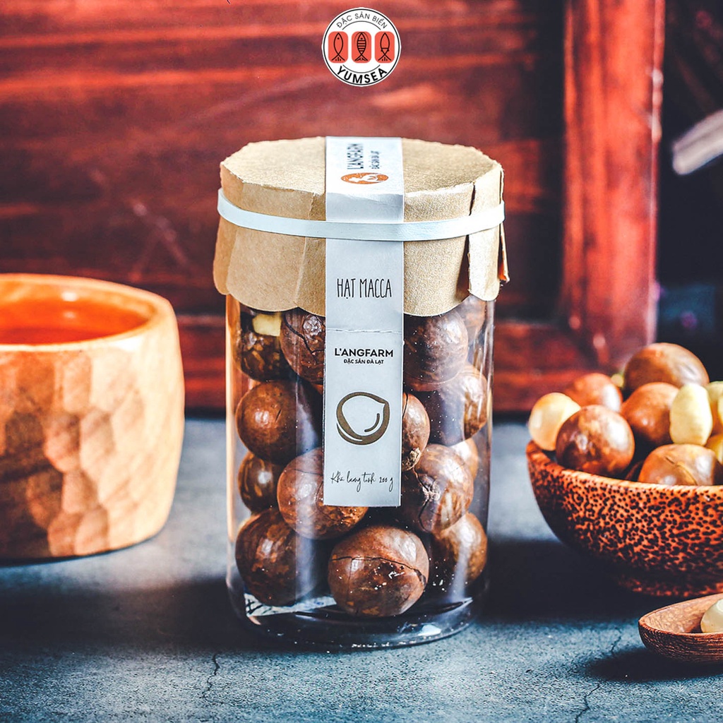 Hạt macca L'angfarm, 200g, hũ, mẫu tobita