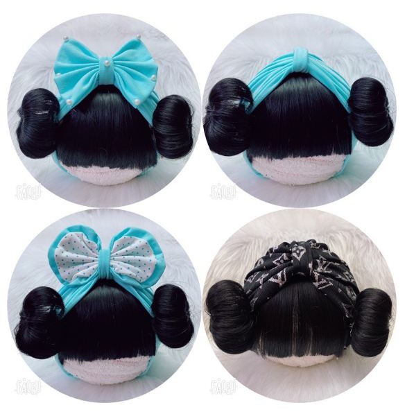 Turban gắn tóc giả cực chất