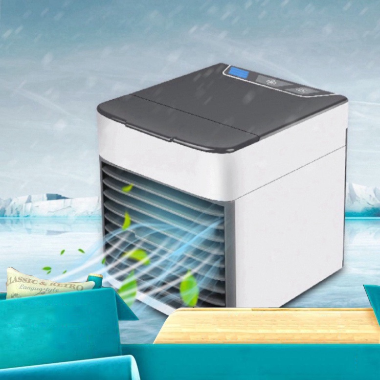 Quạt Điều Hòa Mini Để Bàn Nhỏ Gọn - Hơi Nước Siêu Mát Lạnh