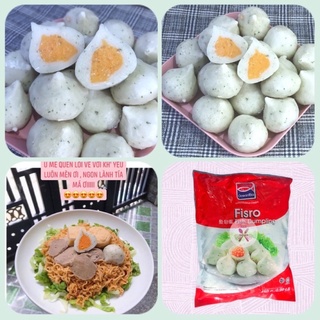 Bánh bao trứng cá hồi