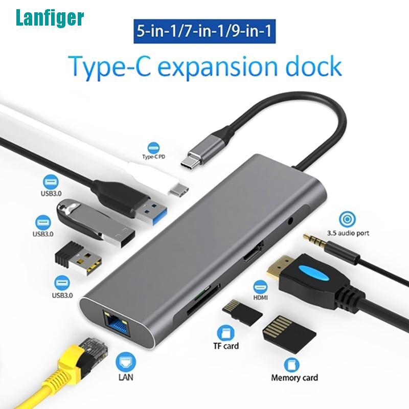 Bộ Chia Cổng Usb 3.0 Hdmi Tf Lan Pd Usb Hub Cho Macbook | BigBuy360 - bigbuy360.vn