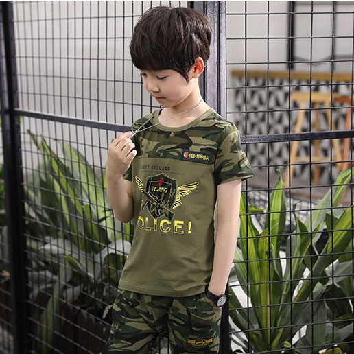Bộ trẻ em kiểu lính BK09