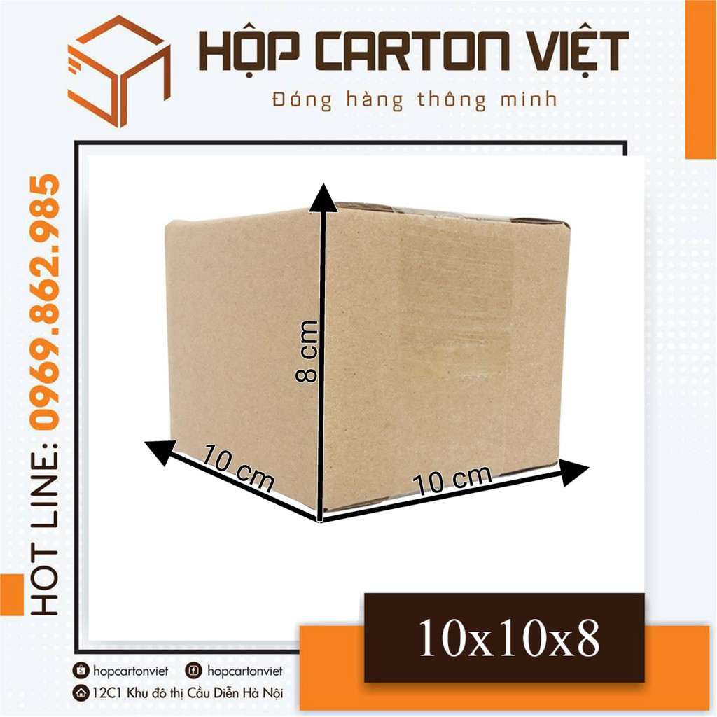 10x10x8 Combo 100 thùng carton