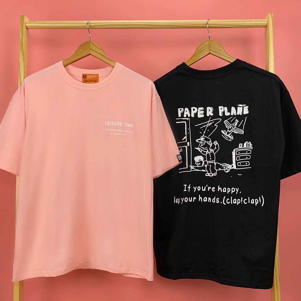 Áo thun phông tay lỡ form rộng PAPER PLANE Unisex TLLC19