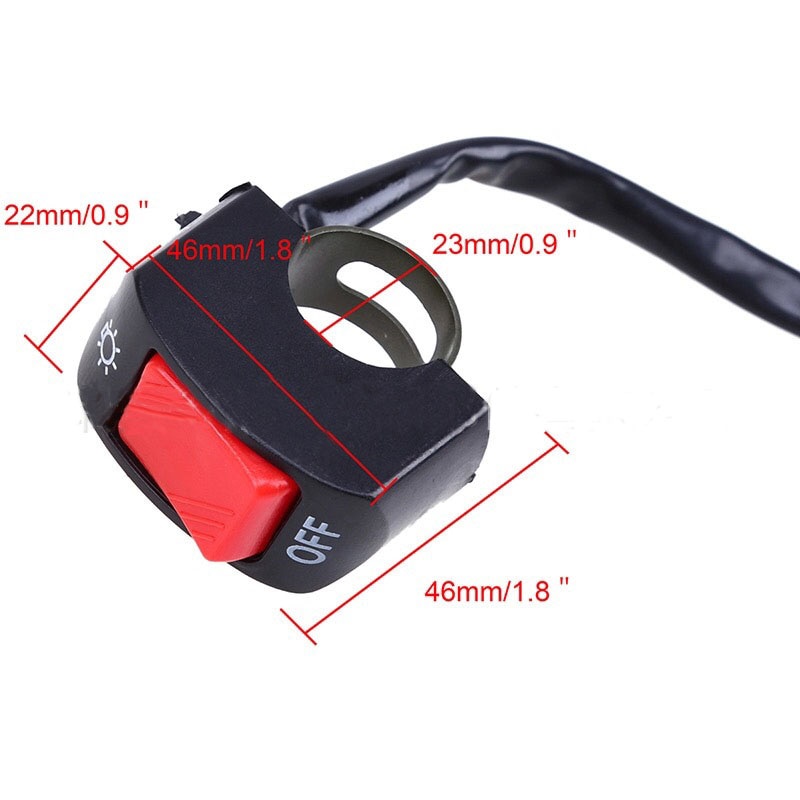 Công Tắc Đèn Pha Xe Máy Điện Chống Nước Chống Ăn Mòn 12V IP65