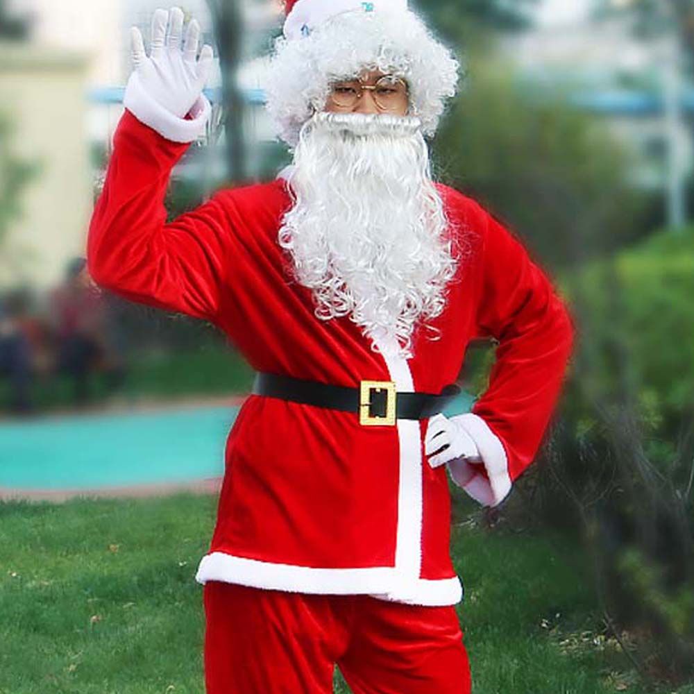 Bộ râu giả màu trắng hóa trang ông già noel cho người lớn và trẻ em