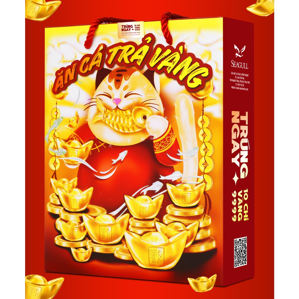 [Quà tết 2023] Cặp 2 chai mắm Tĩn Tôm Biển 45 đạm Hồng Ngọc Đại Dương 500ml/chai và bình rót một chạm cao cấp