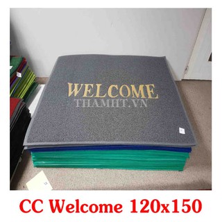 Thảm lót cửa ra vào kích thước lớn Welcome size 120x150