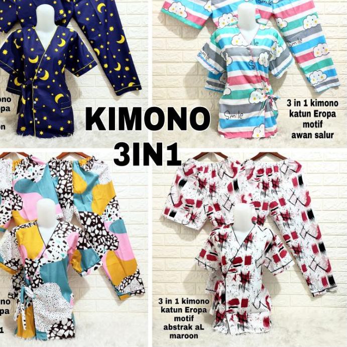 Mới!!! Piyama KIMONO 3IN1 Nhân Vật Họa Tiết Người Lớn 05 | BigBuy360 - bigbuy360.vn