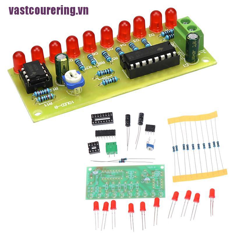 Chuyển Phát Nhanh♥Mô Đun Đèn LED ne555 + cd4017 Cb Chất Lượng Cao