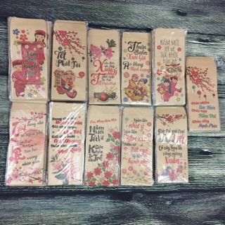 Bao lì xì giấy vui vui cho năm mới