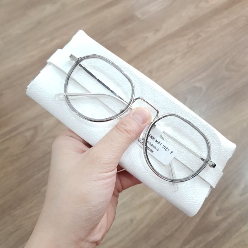 Gọng Kính Ulzzang Kim Loại Đa Giác lắp sẵn tròng 0 độ | BigBuy360 - bigbuy360.vn