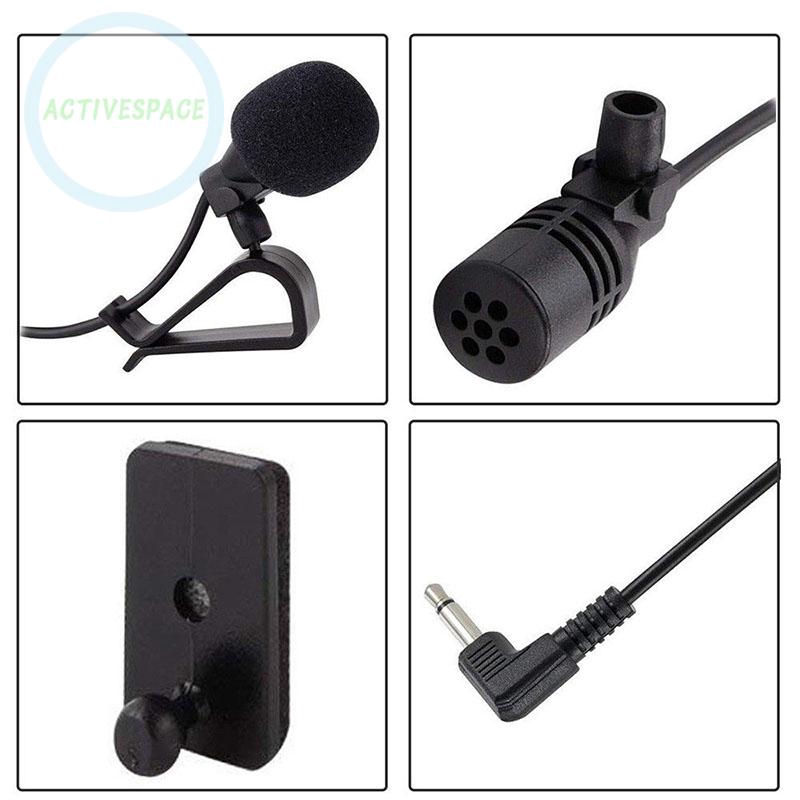 Micro thu âm mini jack cắm 2.5mm chiều dài dây 9.8inch cao cấp dành cho xe hơi