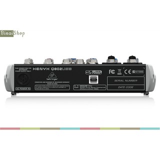 Mixer thu âm 8 cổng vào Behringer XENYX Q802USB