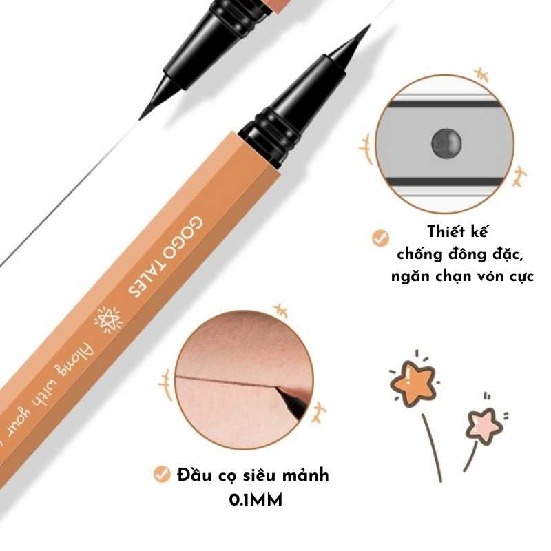 Bút kẻ mắt GOGO TALES Slender beckoning eyeliner siêu mảnh 0.6ml NPPTido88