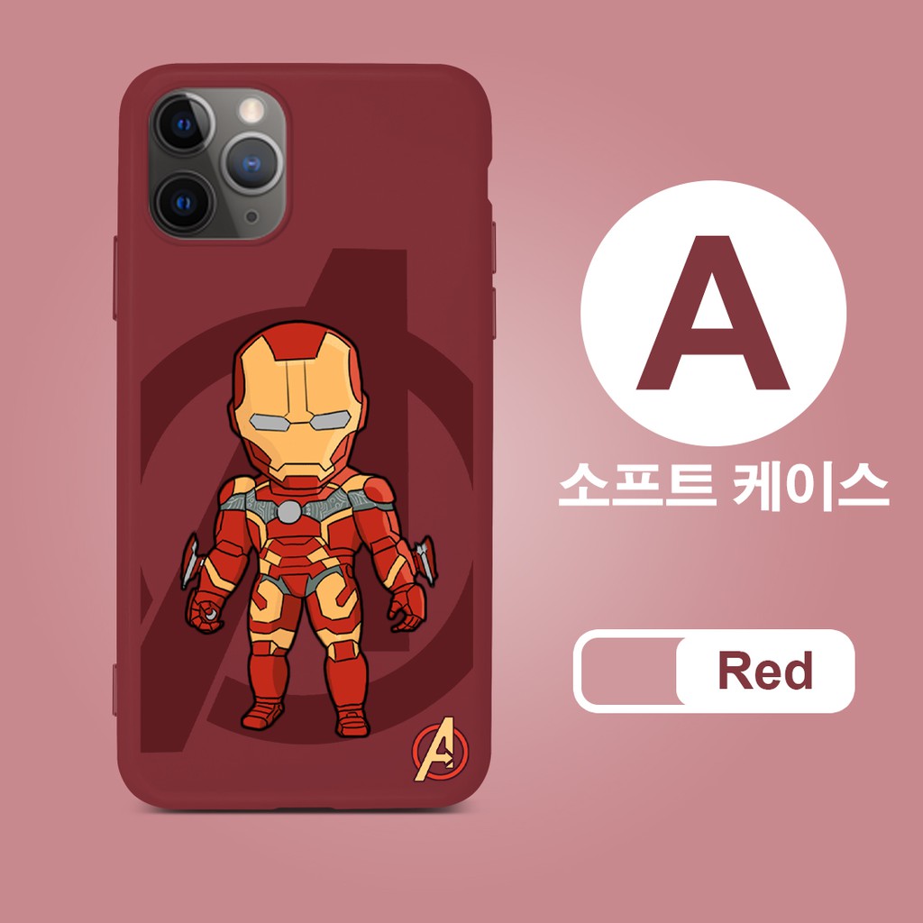 Ốp điện thoại hình Captain Iron Man cho iPhone 11 Pro Max 5 5S SE 6 6S 6s Plus 7 Plus 8 Plus 7 8 Plus X XR XS Max
4.5