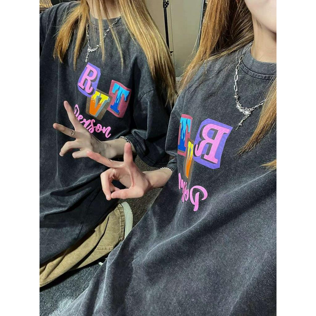 Áo Thun Ngắn Tay Dáng Rộng In Hình Quả Dừa Nhiệt Đới Phong Cách Retro Mỹ Mùa Hè 2023 Cho Nam