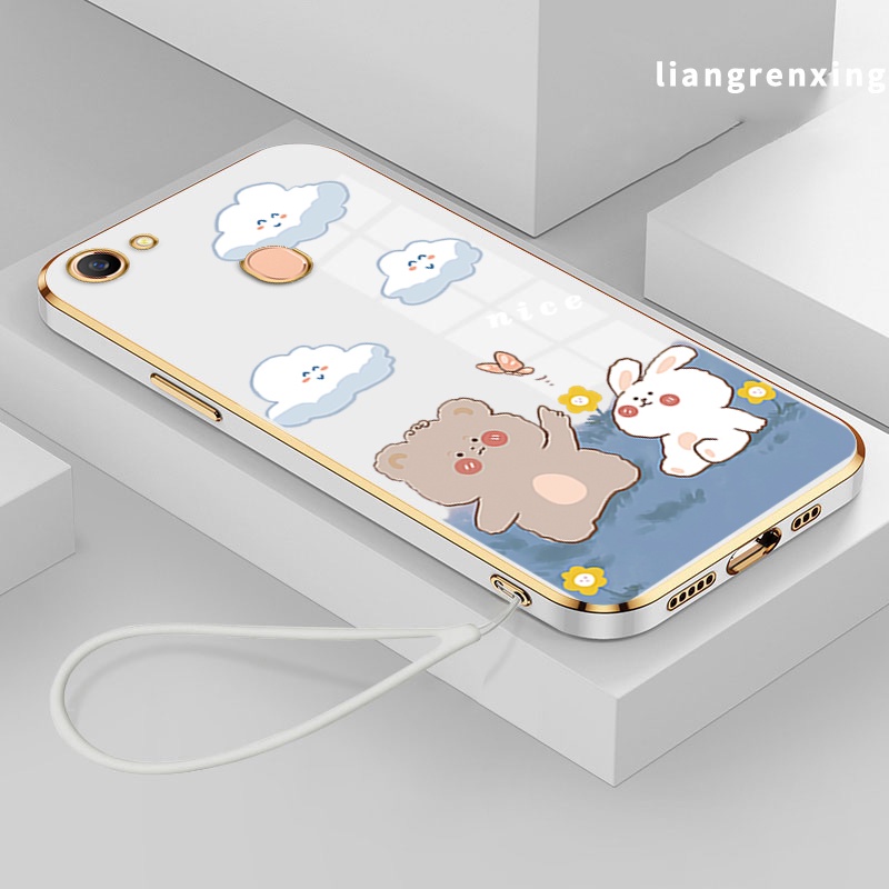 Ốp Điện Thoại Silicon Mềm Mạ Điện Chống Sốc Cho OPPO F5 OPPO F7 Ddx01