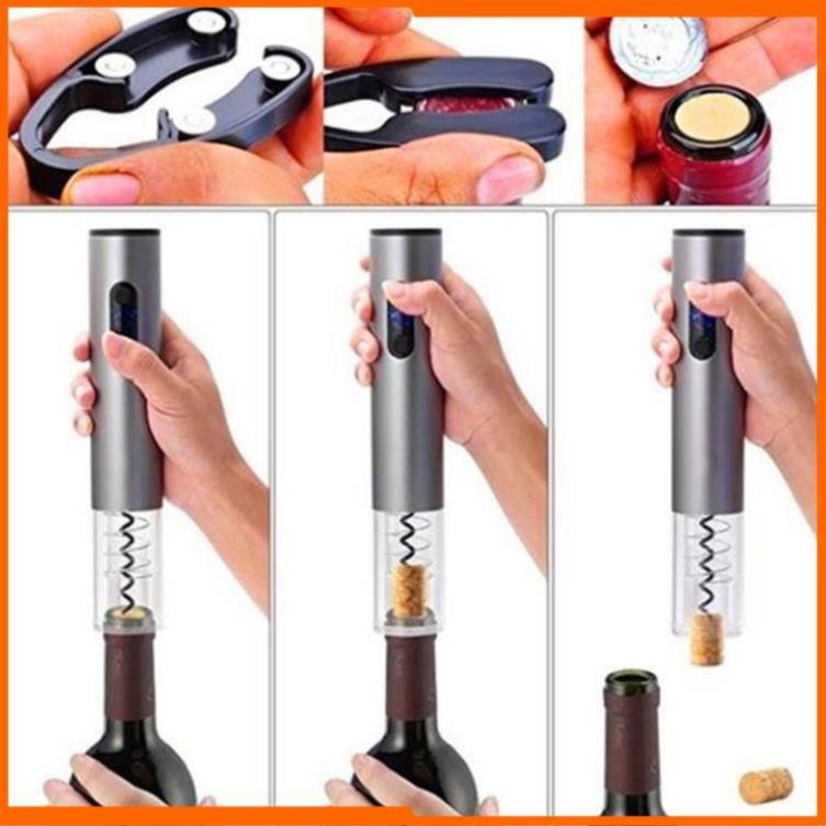 Bộ Dụng Cụ Mở Rượu Vang Tự Động 4 in1 SW-WG08, Bản Đặc Biệt, Qùa Tặng Đẳng Cấp