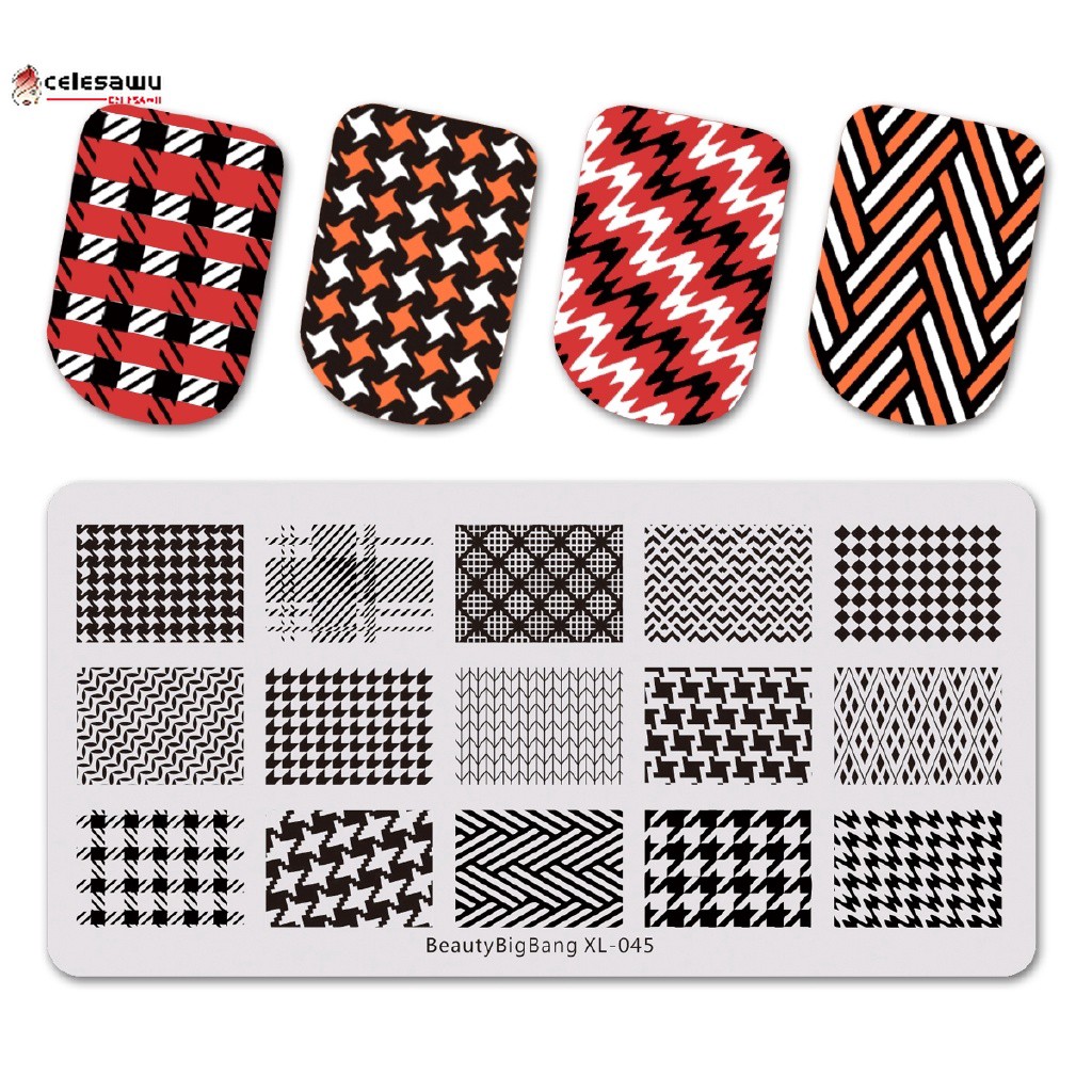 [Hàng mới về] Khuôn trang trí móng tay nghệ thuật họa tiết răng cưa dễ thương