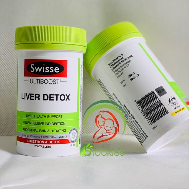 Thải Độc Gan Swisse Liver Detox Úc, 200v