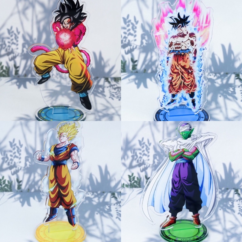 Mô hình Dragon Ball mica nhựa Arcrylic 7 viên ngọc rồng Broly Vegito Songoku Vegeta Gogeta Majin Buu Trunks Fide Rose