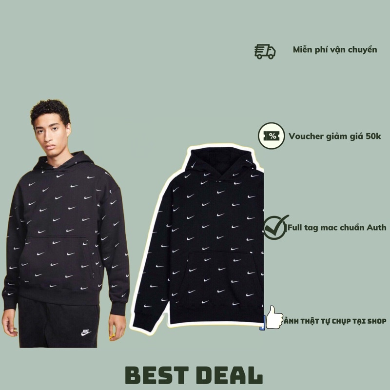 Áo hoodie Nike thêu cao cấp Áo khoác Nike thêu nam nữ mới nhất - Hàng mới về