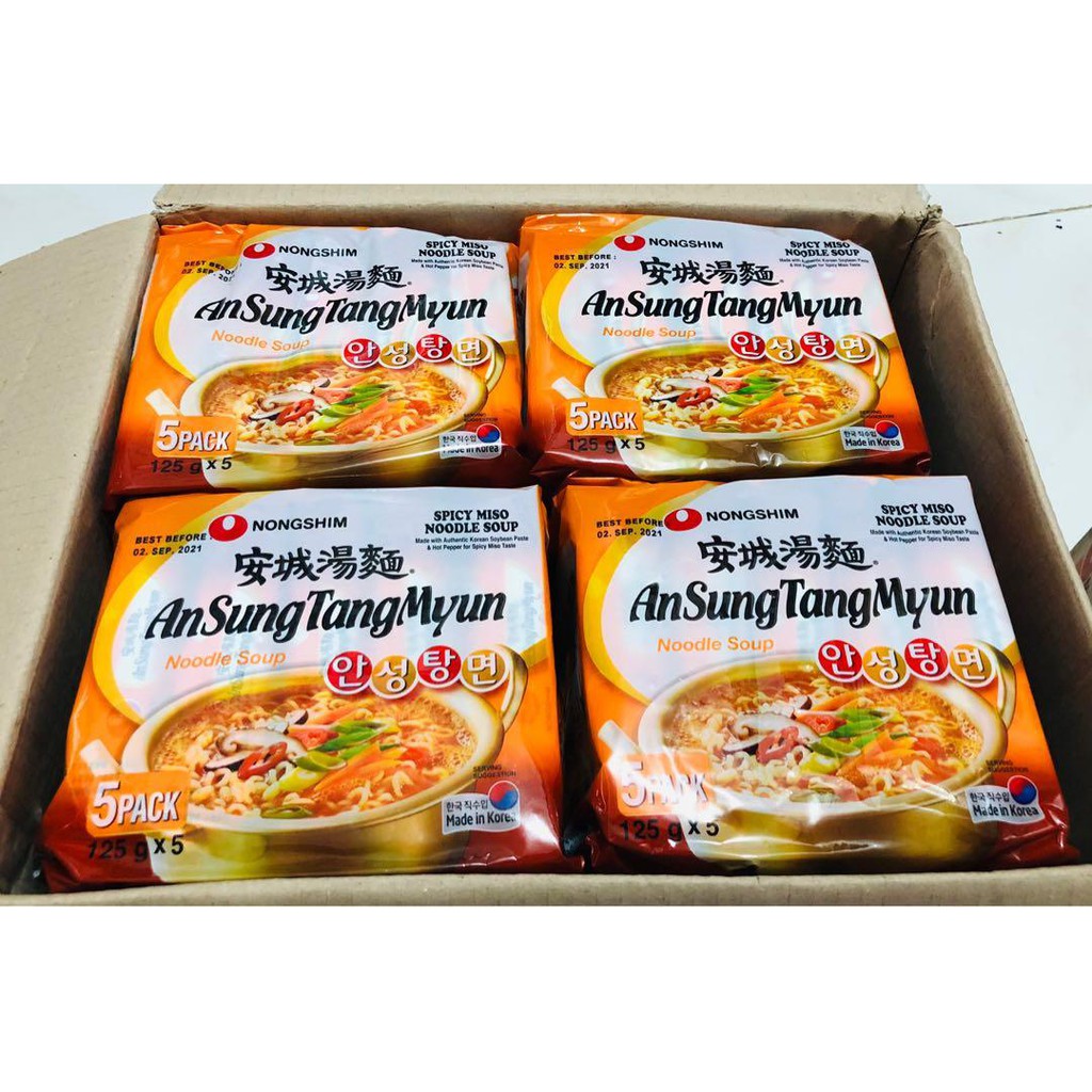 Mì Ansungtangmyun vị Miso Cay gói 125gr