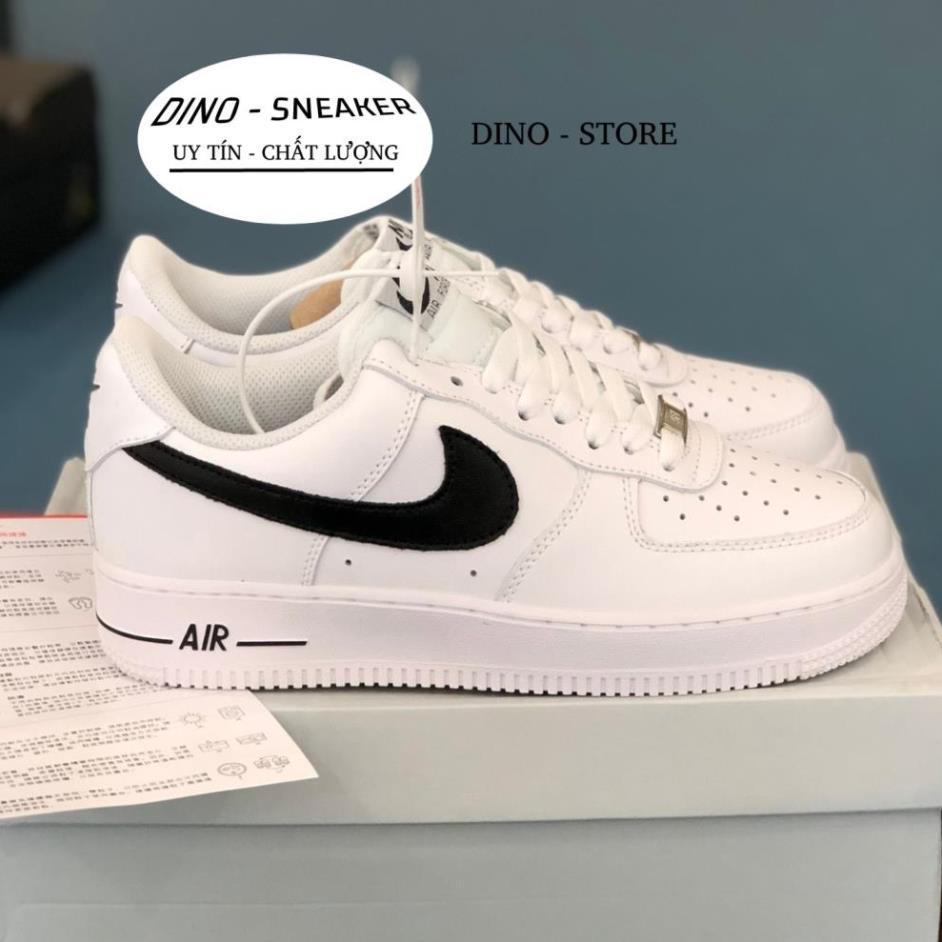Giày AF1 trắng vệt đen(DINO-SNEAKER), giày thể thao nam nữ.Hàng full size.