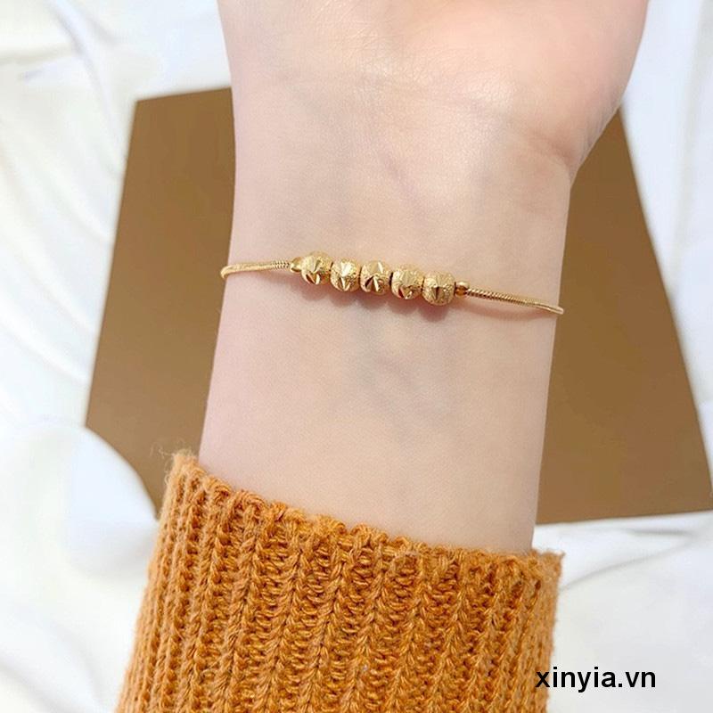 Vòng Tay Năm Cánh Đơn Giản Không Phai Màu Thiết Kế Niche Cho Nữ