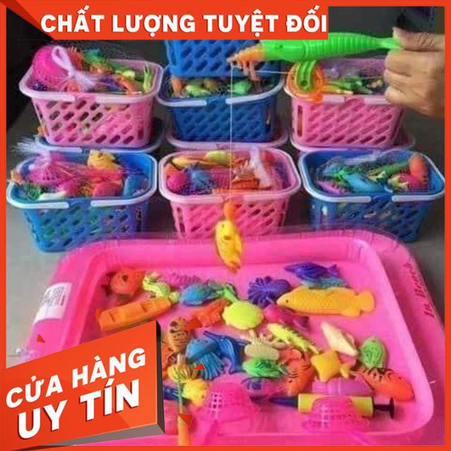 BỘ ĐỒ CHƠI BỂ PHAO CÂU CÁ CHO BÉ