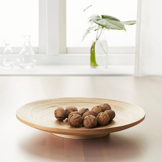 Đĩa đựng thức ăn [Handmade] Đĩa làm bằng tre cuốn tự nhiên, hàng thủ công mỹ nghệ DiliHome
