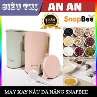 Máy làm sữa hạt đa năng SnapBee sữa đậu nành xay sinh tô nấu cháo 200W nhỏ gọn mạnh mẽ dễ vệ sinh màu xanh BH 12 tháng