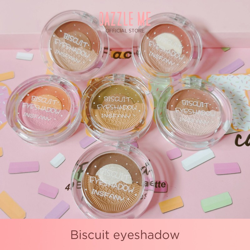 Bảng Phấn Mắt Lì DAZZLE ME Hình Hộp Bánh Qui Nhỏ 4.2g | BigBuy360 - bigbuy360.vn