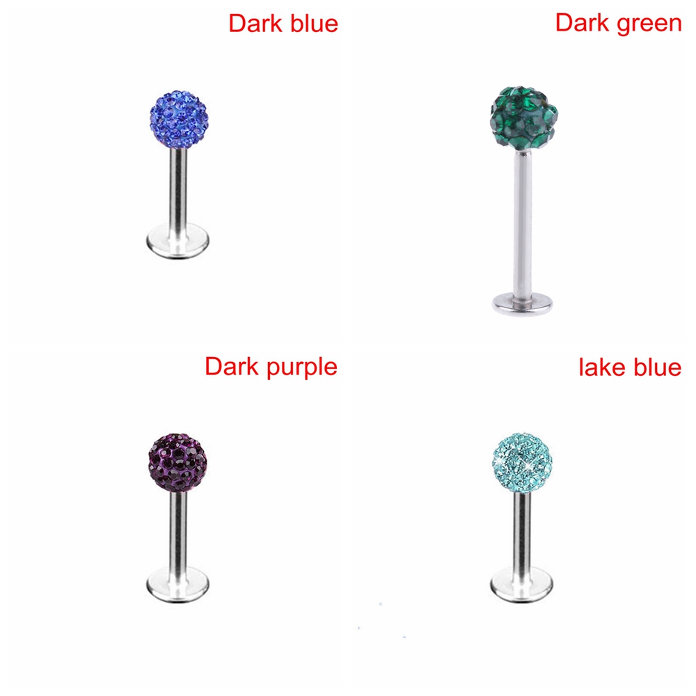 (Hàng Mới Về) Khuyên Xỏ Cơ Thể Bằng Thép Không Gỉ Nhiều Màu Thời Trang Cho Nữ