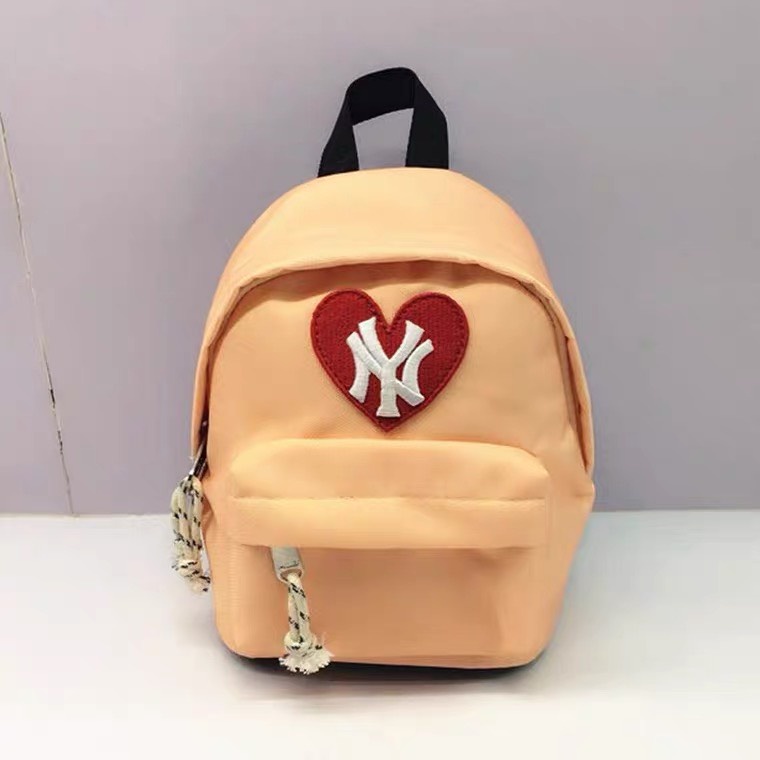 Ba lô MLB túi nhắn tin tình yêu mới của Hàn Quốc sinh viên trẻ  Túi đi học nữ trái tim trong màu đen ba lô nhỏ