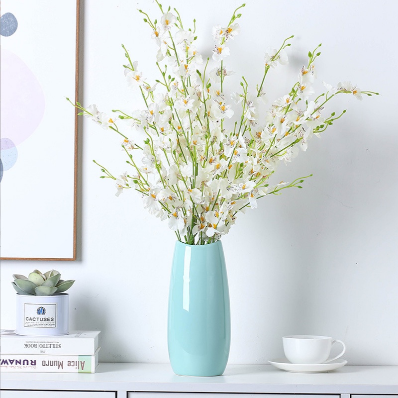 Hoa giả - Hoa lan vũ nữ Lucas 1 mét, một cành 8 nhánh trang trí đơn giản, tinh tế, quý phái