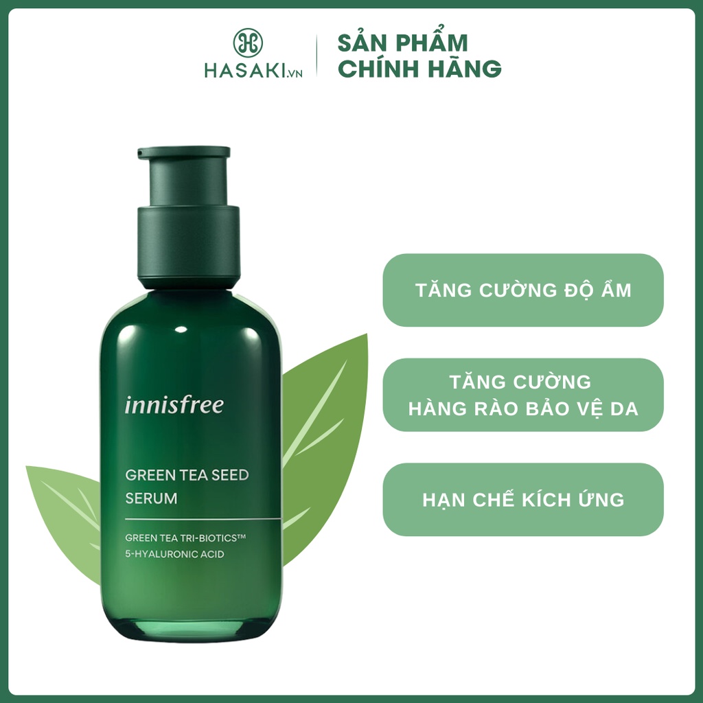 Tinh Chất Trà Xanh Dưỡng Ẩm innisfree Green Tea Seed Serum 80ml (Bản Mới 2022) | Hasaki - Sản Phẩm Chính Hãng
