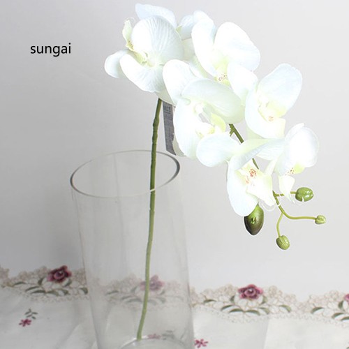 ☆Áo Thun In Hình Thời Trang Năng Động Cho Nữ☆1 Bông Hoa Lan Giả Bằng Vải Dùng Trang Trí Tiệc Cưới