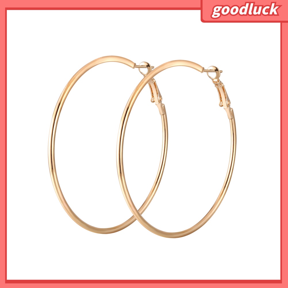 Hoa tai vòng tròn lớn sành điệu trẻ trung