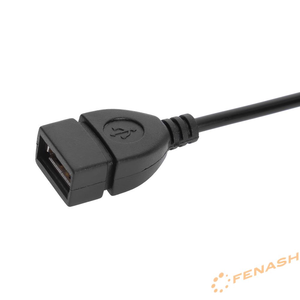 FE 3.5mm Male to USB 2.0 Female Car AUX Stereo Audio Adapter Cable