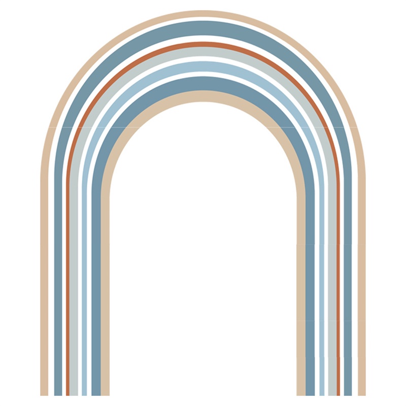 Giấy Dán Tường Họa Tiết Cầu Vồng Trang Trí Phòng Khách/Ký Túc Xá/Phòng Khách