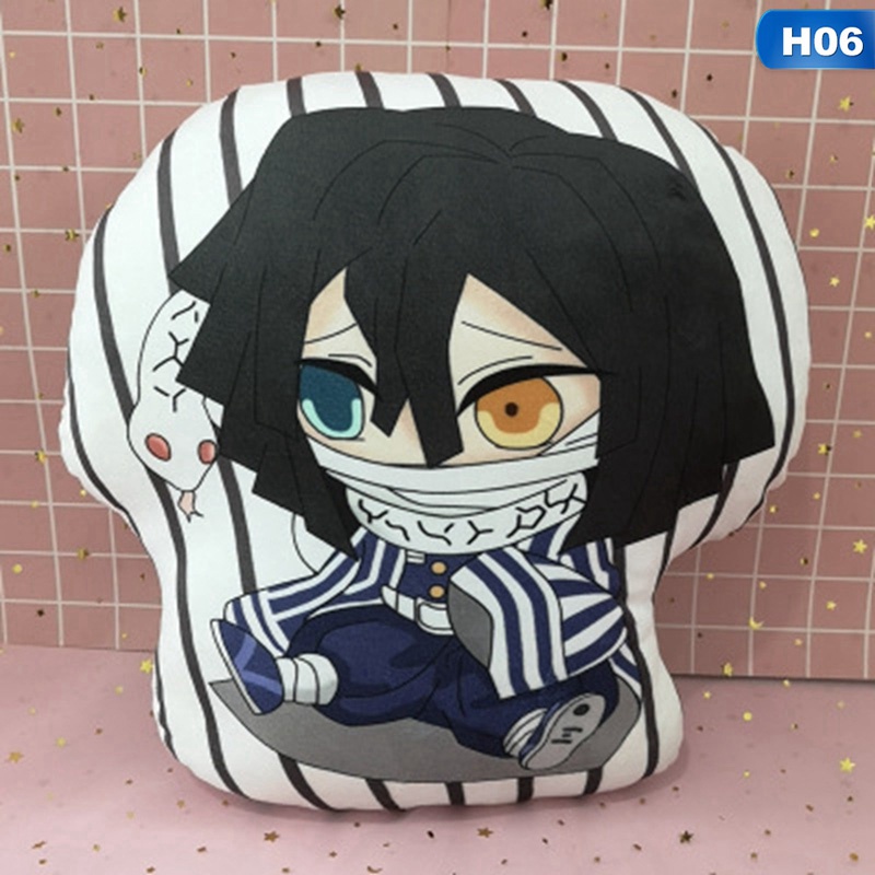 Gối Ôm Nhồi Bông Hình Nhân Vật Anime Tanjirou Nidouzi Butterfly Ninja Inosuke