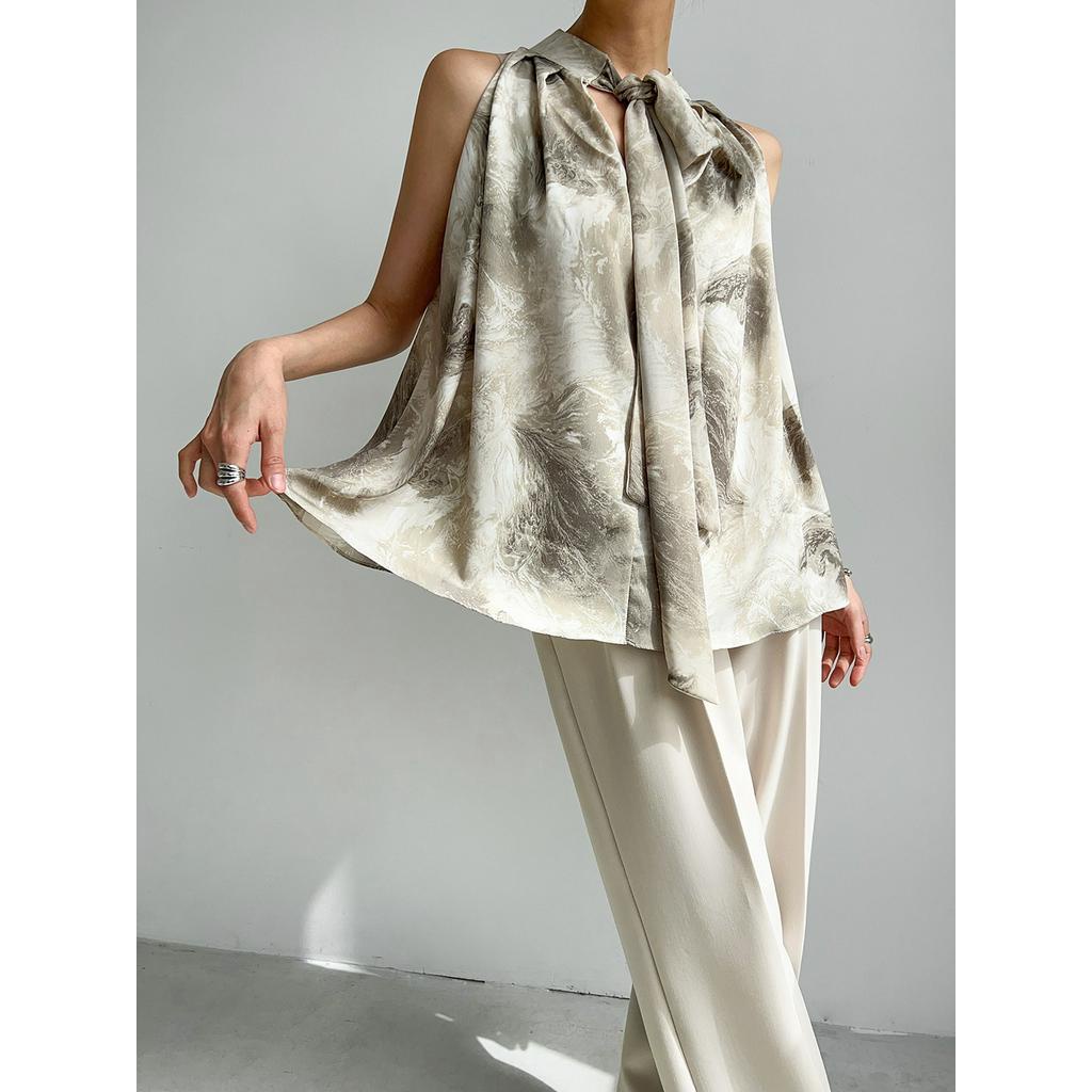 Áo Hai Dây Xếp Ly Thời Trang Mùa Hè Hàn Quốc 63963