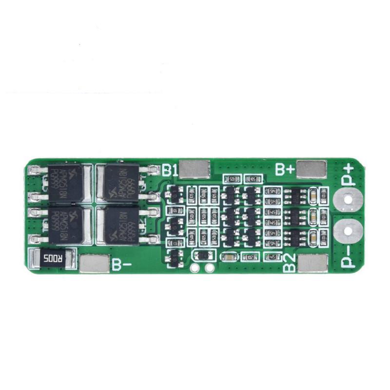 Bo Mạch Sạc Pin Lithium 18650 Pcb Bms 11.1v 12v 12.6v 3s 15a