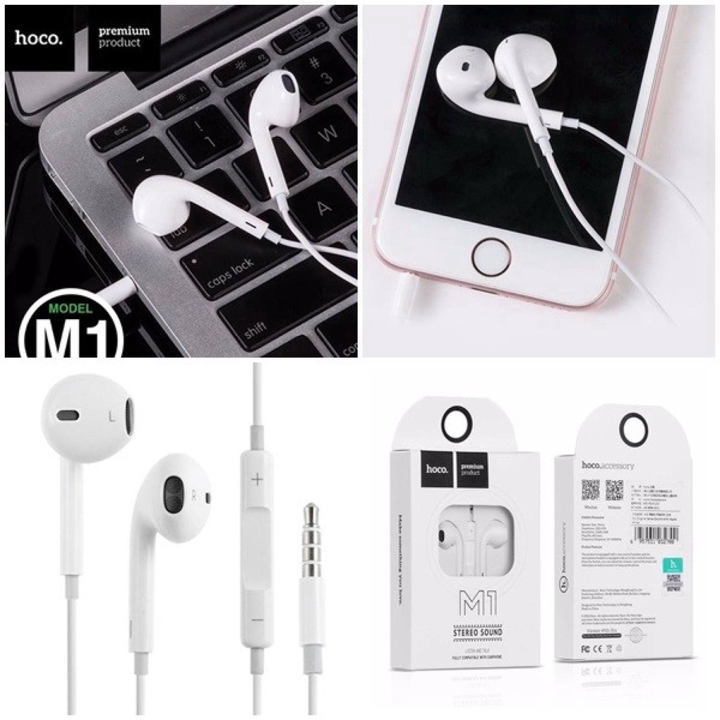 Tai Nghe Chính hãng Ho.co M1 Âm Thanh Siêu Chất Phù Hợp Với Tất Cả Các Máy Giắc 3.5mm