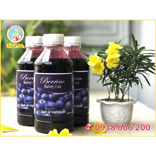 Sinh Tố BERRINO Việt Quất 1L (BLUEBERRY SMOOTHIE BASE)