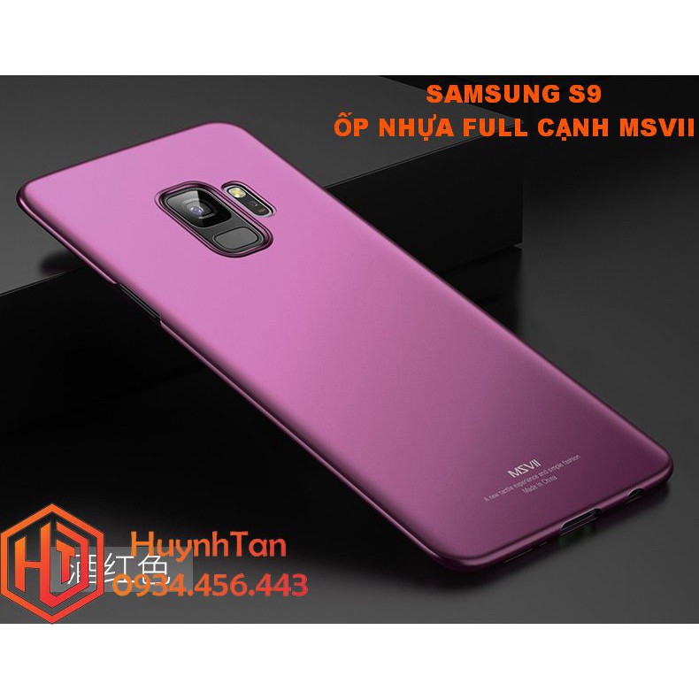 Ốp lưng Samsung S9 nhựa cứng full cạnh chính hãng MSVII