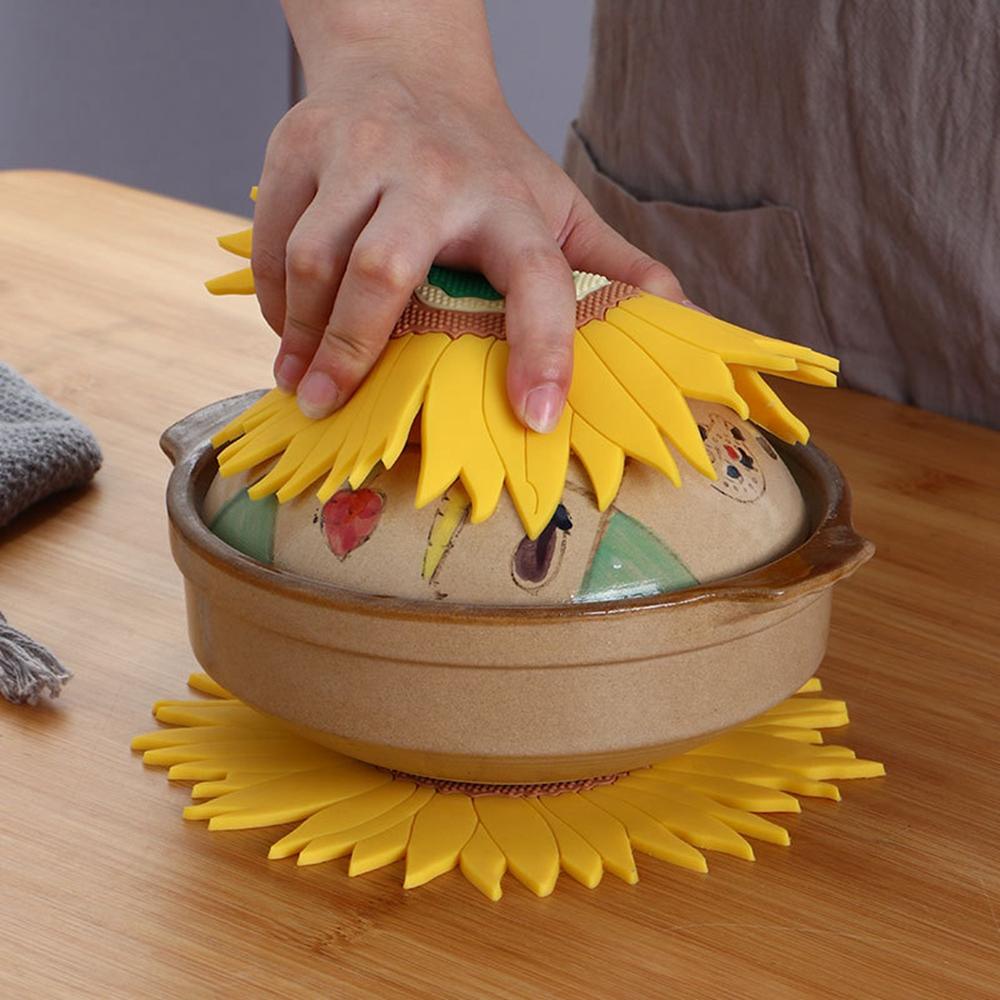 Tấm Lót Ly Hình Tròn Cách Nhiệt Trang Trí Thủ Công