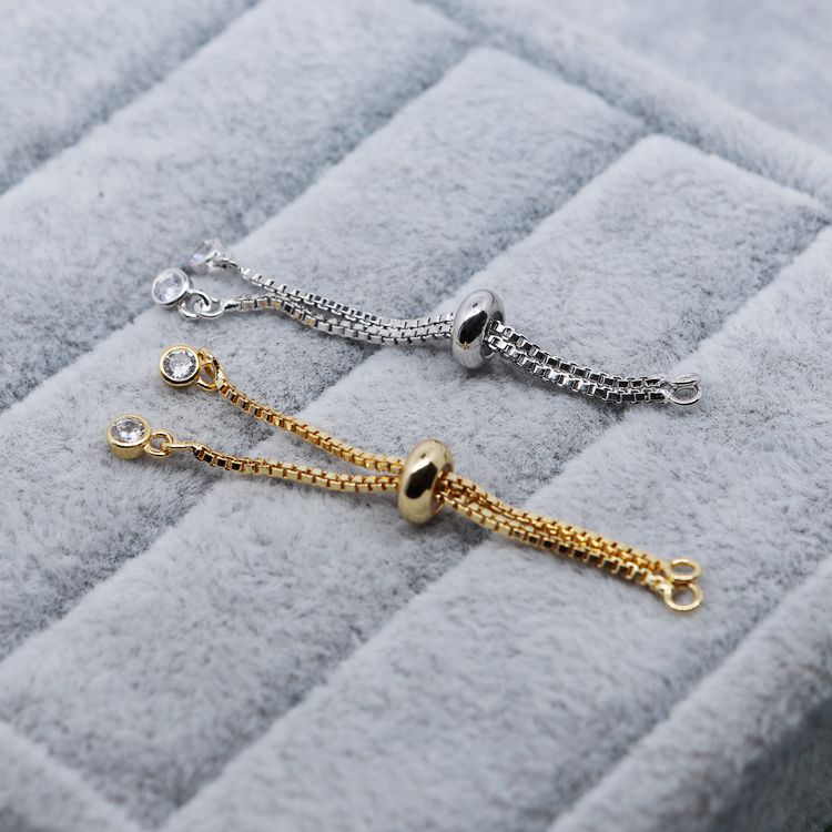 Phụ kiện dây xích mở rộng bằng đồng mạ vàng 18k